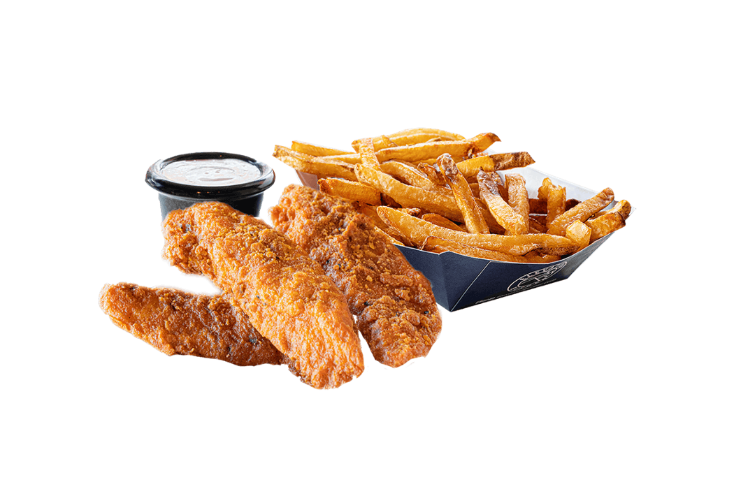 Three Chicken Tenders with Fries photo