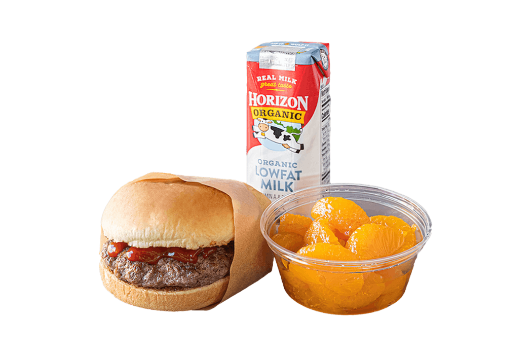 100% Grass-Fed, Organic Beef Hamburger Kid’s Meal photo