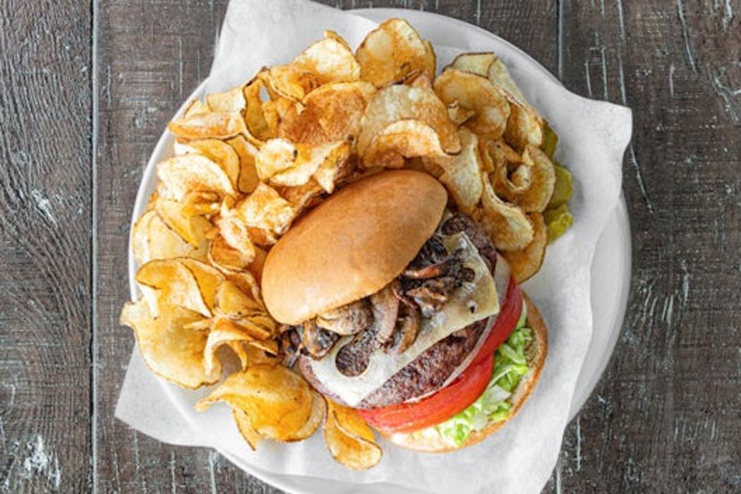 Mushroom Swiss Burger* photo