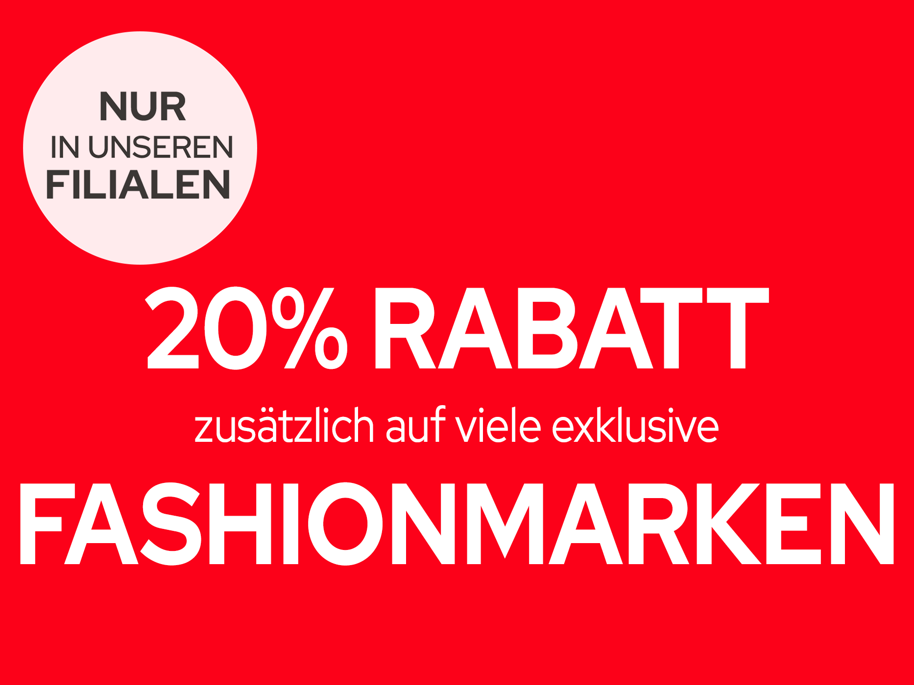 20% auf viele exklusive GALERIA Marken