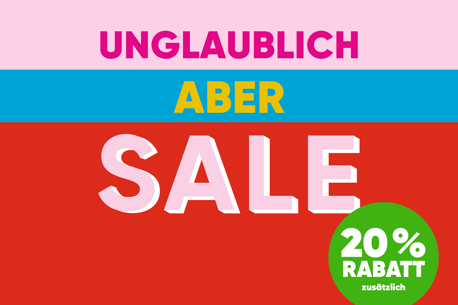 20% zusätzlich auf reduzierte Artikel!